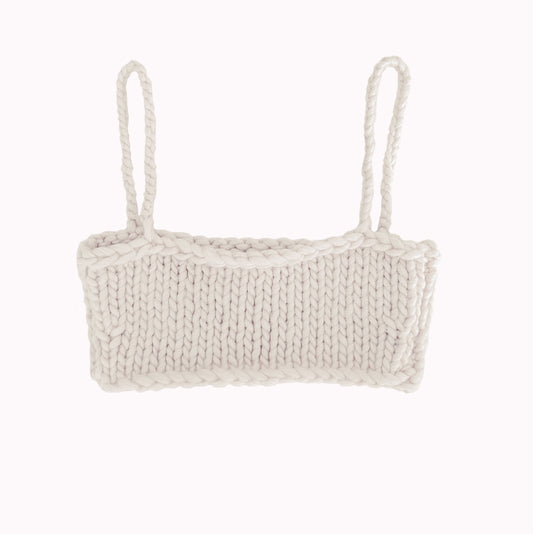 Cupid Knit Crop Top - Ivory