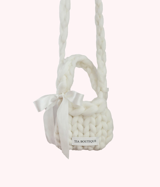 Baby Bow Knit Purse